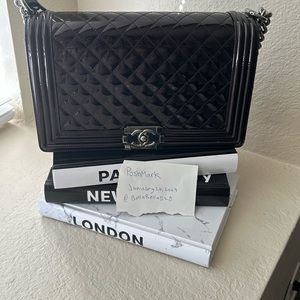 100% Authentic Chanel Boy Bag in Black